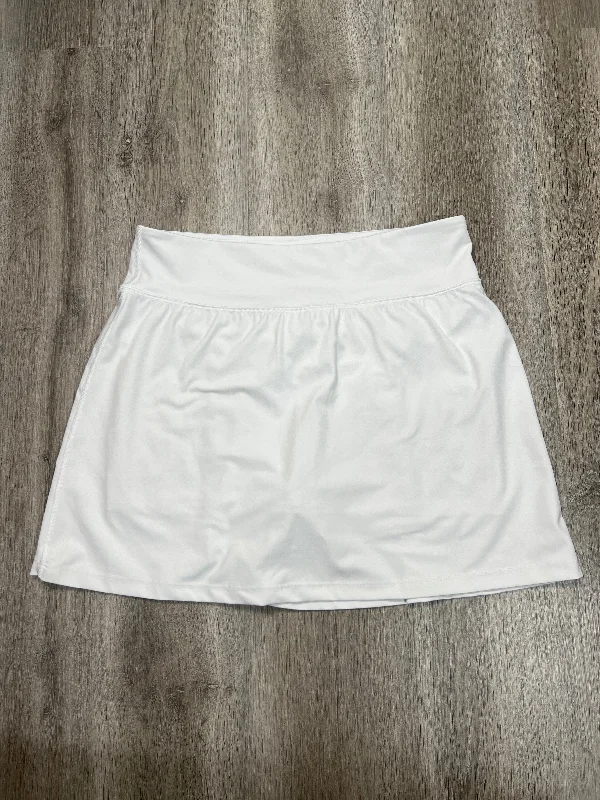 Sports pants for active nights glow subtly -Athletic Skort By Gapfit In White, Size: L