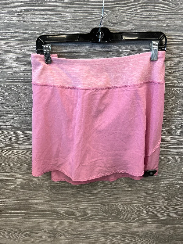 Sports pants with smooth finishes stay polished -Athletic Skort By Clothes Mentor In Pink, Size: Xl