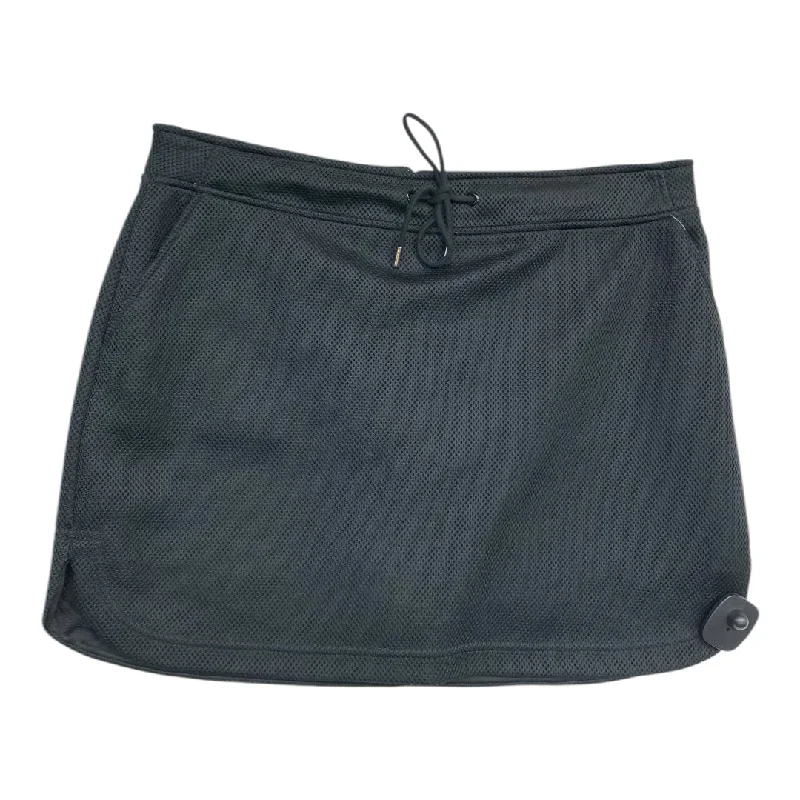 Sports pants featuring soft knits feel cozy -Athletic Skirt By Slazenger In Black, Size: 12