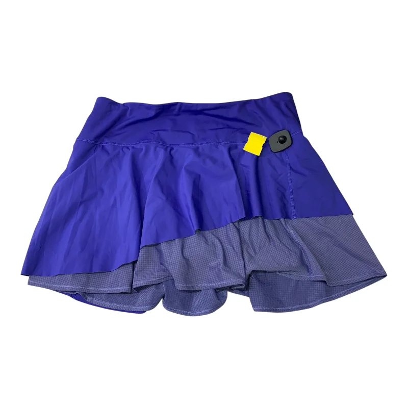 Sports pants featuring cargo pockets are handy -Athletic Skort By Athleta In Purple, Size: Xl