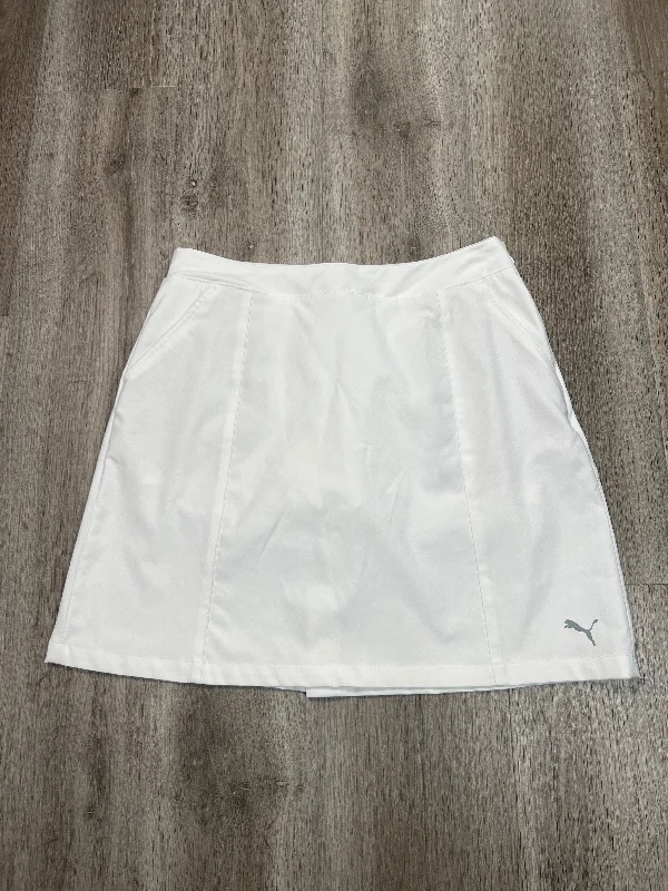 Sports pants featuring animal prints feel wild -Athletic Skort By Puma In White, Size: M