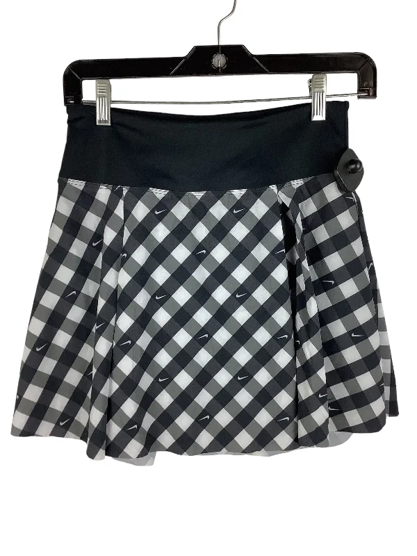 Sports pants for summer sports stay dry -Athletic Skort By Nike Apparel In Plaid Pattern, Size: S