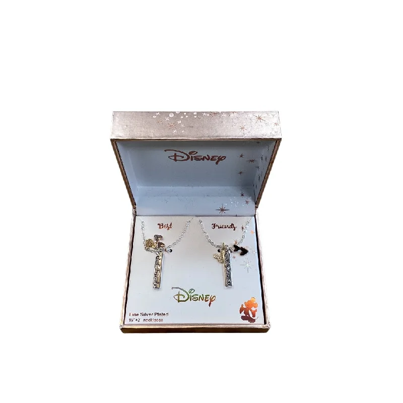 Unique necklaces and pendants with artistic shapes for a creative, one-of-a-kind design-Necklace Other By Disney Store, Size: 02 Piece Set