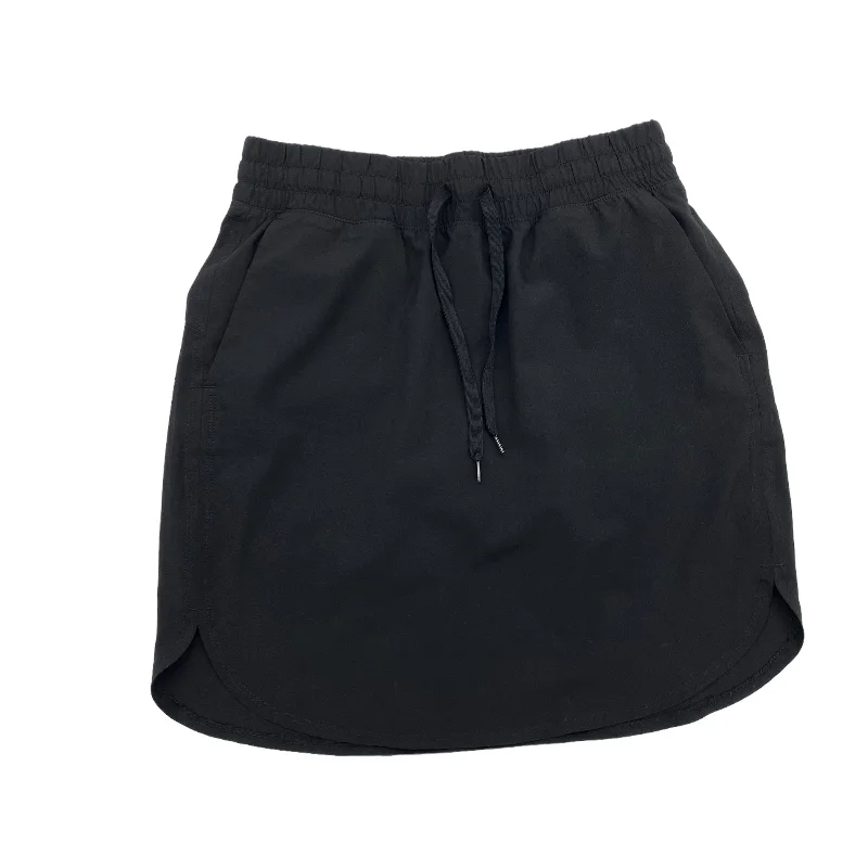 Sports pants with comfy flows feel easy -BLACK ATHLETIC SKORT by RBX Size:S