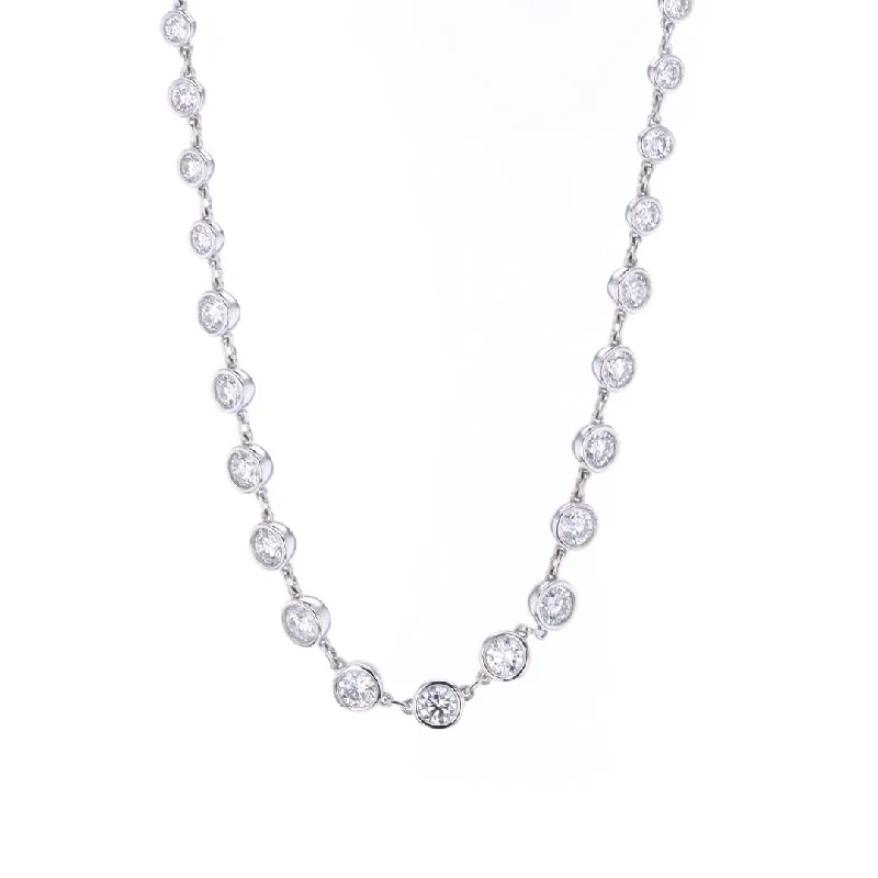 Personalized necklaces and pendants with name engravings for a custom touch-8.52 ctw Lab-Grown Diamond Bubble Necklace