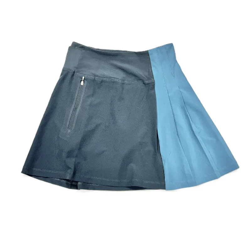 Sports pants with supportive bands feel great -Athletic Skort By Athleta In Blue & Grey, Size: Xxs