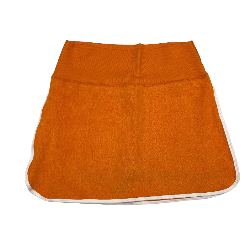 Sports pants with straight cuts feel timeless -ORANGE ATHLETIC SKORT by AERIE Size:L