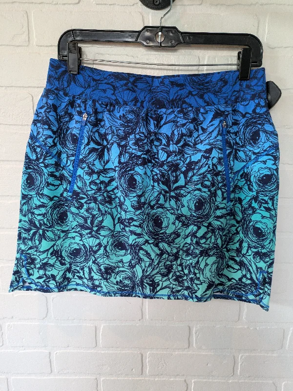 Affordable sports pants for daily exercise stay durable -Athletic Skirt By Talbots In Blue & Green, Size: 8petite