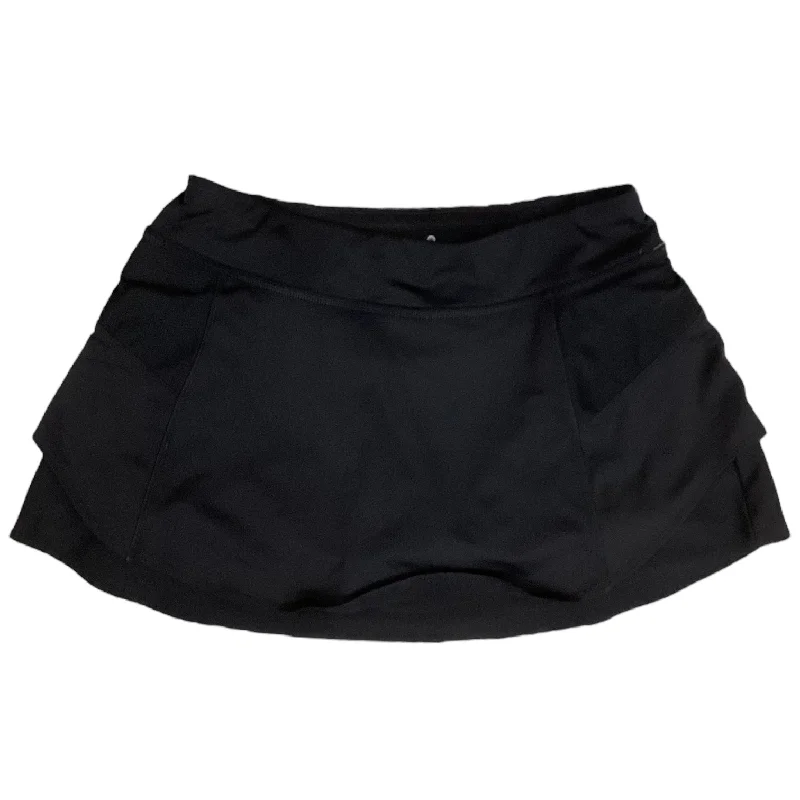 Sports pants with loose fits feel relaxed -Athletic Skort By Athleta In Black, Size: S