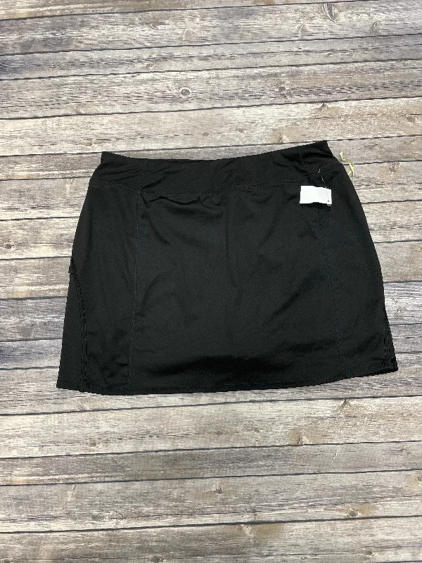 Sports pants with classic cuts never fade -Athletic Skort By Tangerine In Black, Size: Xxl