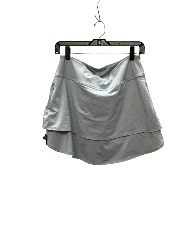 Sports pants with drawstring waists adjust easily -Athletic Skort By Clothes Mentor In Grey, Size: M