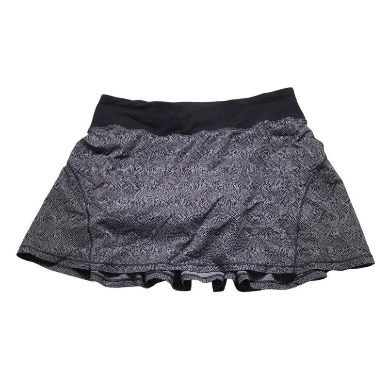 Sports pants for autumn runs feel cozy -Athletic Skort By Lululemon In Grey, Size: 6