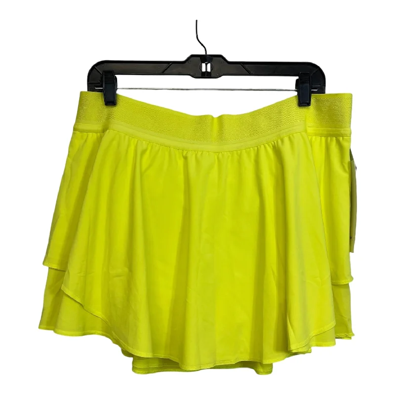 Sports pants with cushioned waists feel soft -Court Rival Athletic Skort By Lululemon In Neon, Size: 14