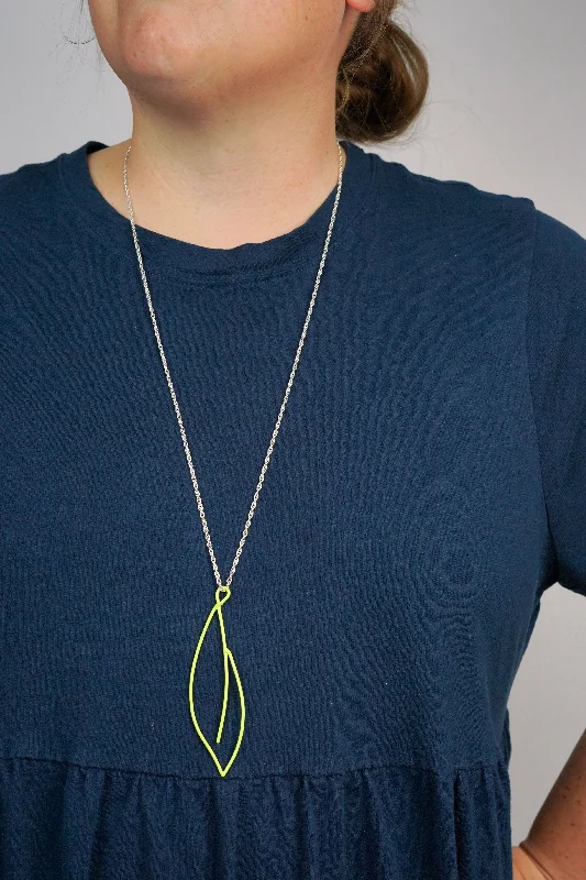 Best necklaces and pendants with vintage coin pendants for a unique accessory-Verdant long necklace in Neon Chartreuse