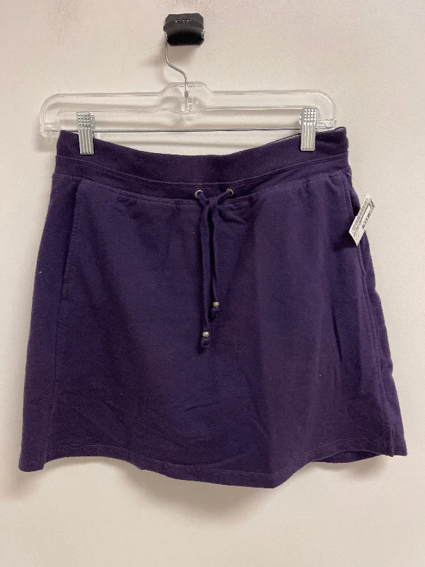 Sports pants featuring earthy tones are grounding -Athletic Skort By Green Tea In Purple, Size: M