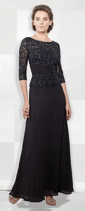 Plus size dresses with supportive linings feel great -Mon Cheri - 114657SL Evening Dress