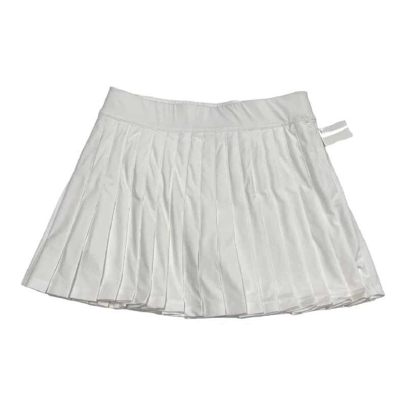 Sports pants with side stripes add flair -Athletic Skirt By Vineyard Vines In White, Size: M