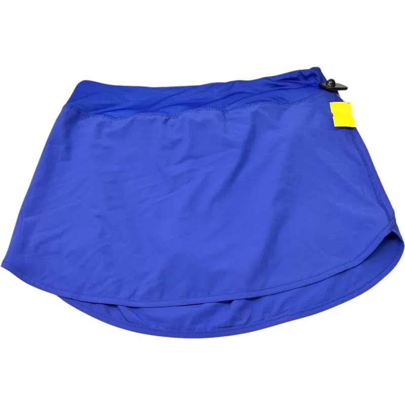 Sports pants for daily runs stay tough -Athletic Skort By Zelos In Blue, Size: Xl