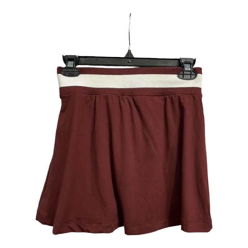 Sports pants featuring water-resistant coatings repel rain -Athletic Skirt By Clothes Mentor In Red, Size: S