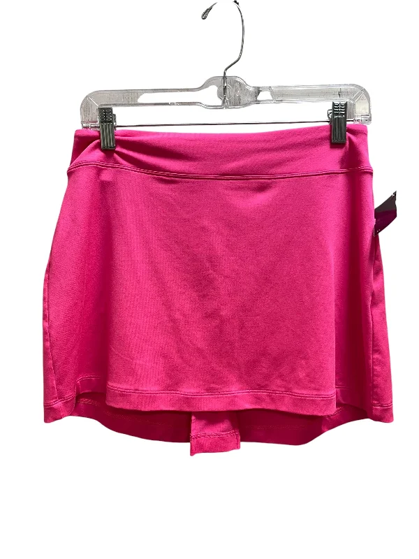 Sports pants for outdoor games stay sturdy -Athletic Skirt By Nike Apparel In Pink, Size: S