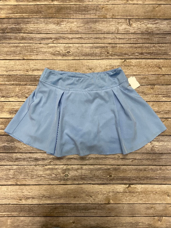 Sports pants featuring ripstop fabric resist tears -Athletic Skort By Love Tree In Blue, Size: L