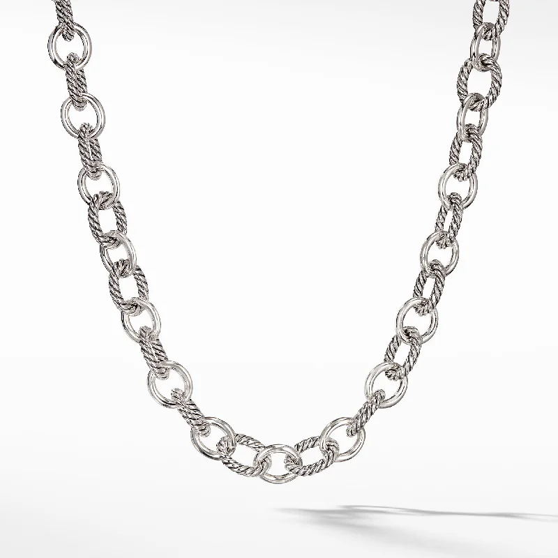 Beautiful necklaces and pendants with diamond-encrusted designs for maximum sparkle-Chain Necklace, 17.5" Length