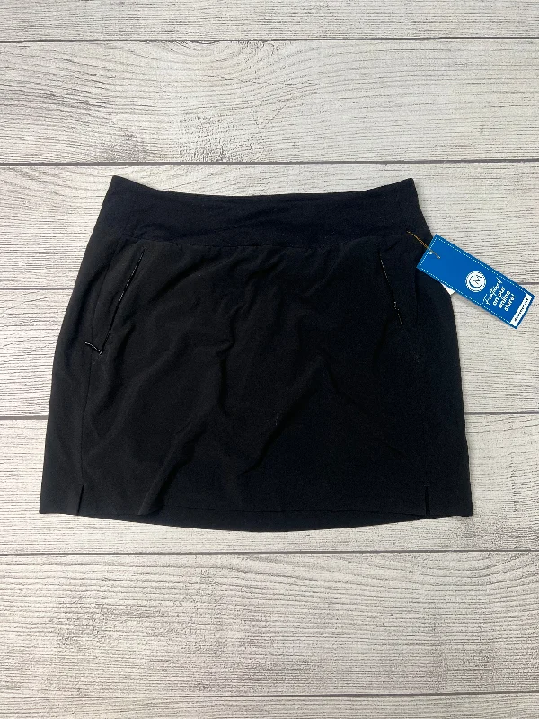 Sports pants featuring vented sides stay breezy -Athletic Skirt Skort By Athleta In Black, Size: M