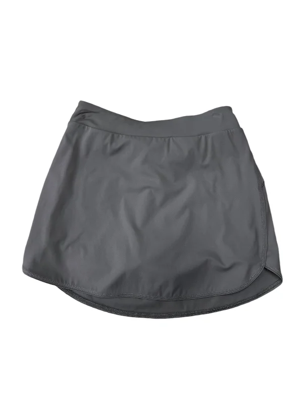 Sports pants for winter runs insulate well -Athletic Skort By Clothes Mentor In Grey, Size: S