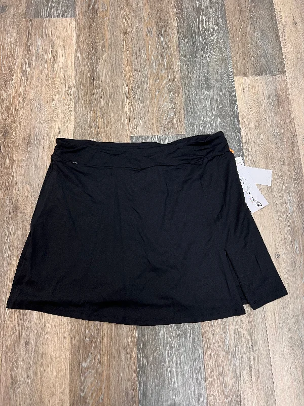 Athletic Skort By Lulu B In Black, Size: XL