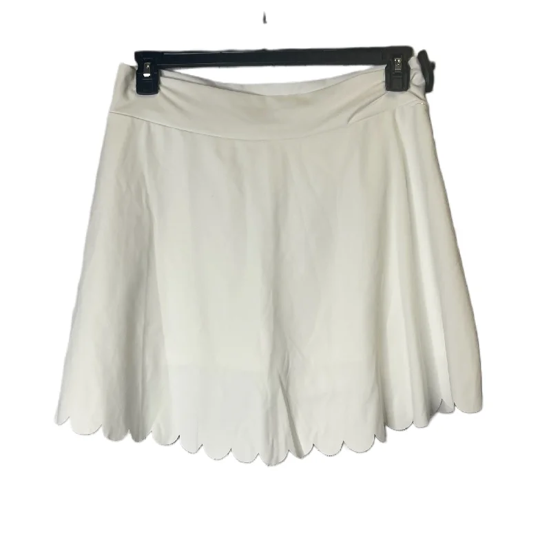 Stylish sports pants for gym workouts look great -Athletic Skort By J. Crew In White, Size: L