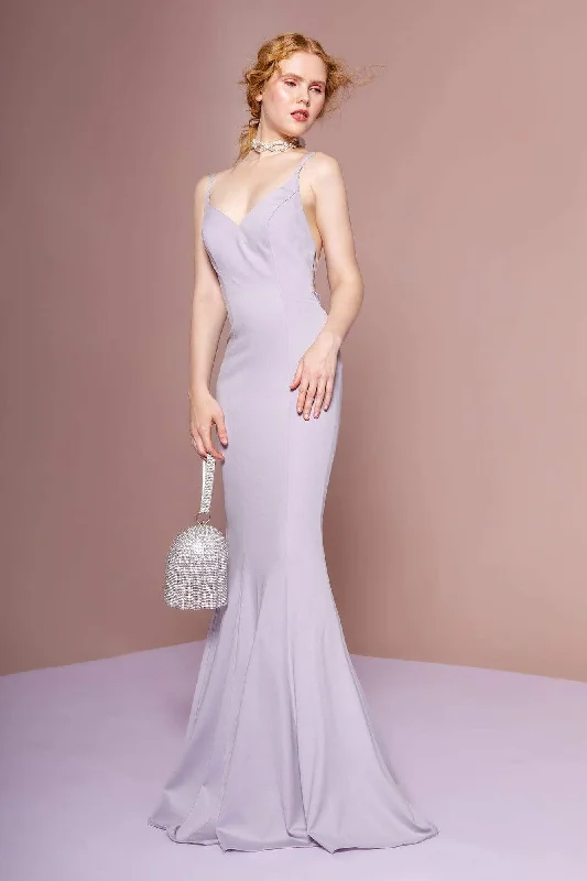 Plus size dresses featuring beaded hems are ornate -Elizabeth K - GL2696 Beaded Jersey Trumpet Dress