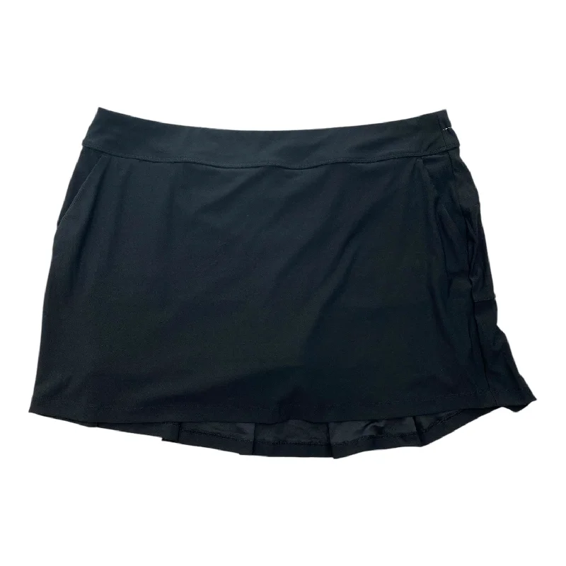 Sports pants with unique cuts stand apart -Athletic Skort By Cmc In Black, Size: Xxl