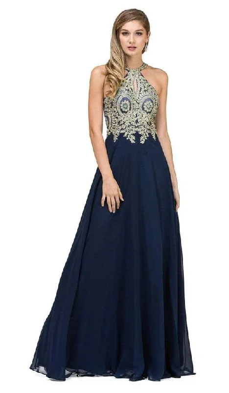 Plus size dresses with durable weaves endure wear -Dancing Queen Bare Shoulder Regal Lace Applique A Line Gown 9994