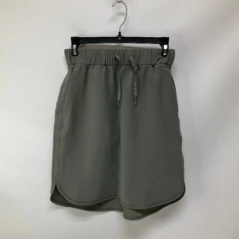 Sports pants with comfy cuts ease days -Athletic Skirt By Lululemon In Green, Size: 4