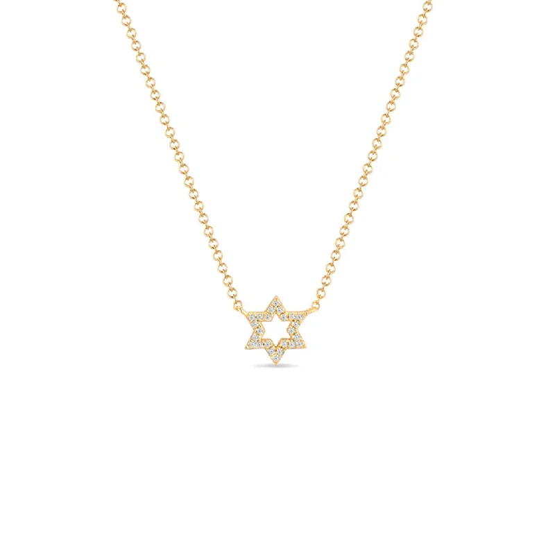 Best necklaces and pendants with matching earrings for a coordinated, elegant look-0.07 ctw Diamond Open Star Necklace