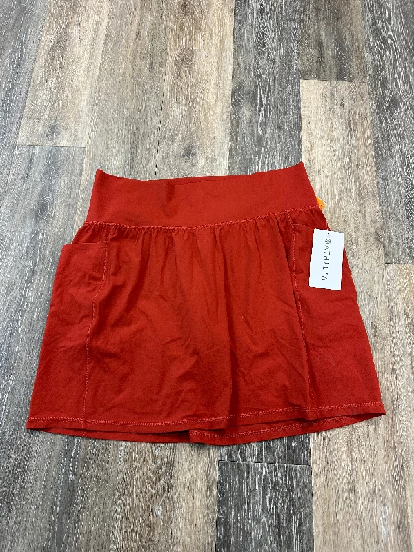 Sports pants with durable stitches last long -Athletic Skort By Athleta In Red, Size: 1x