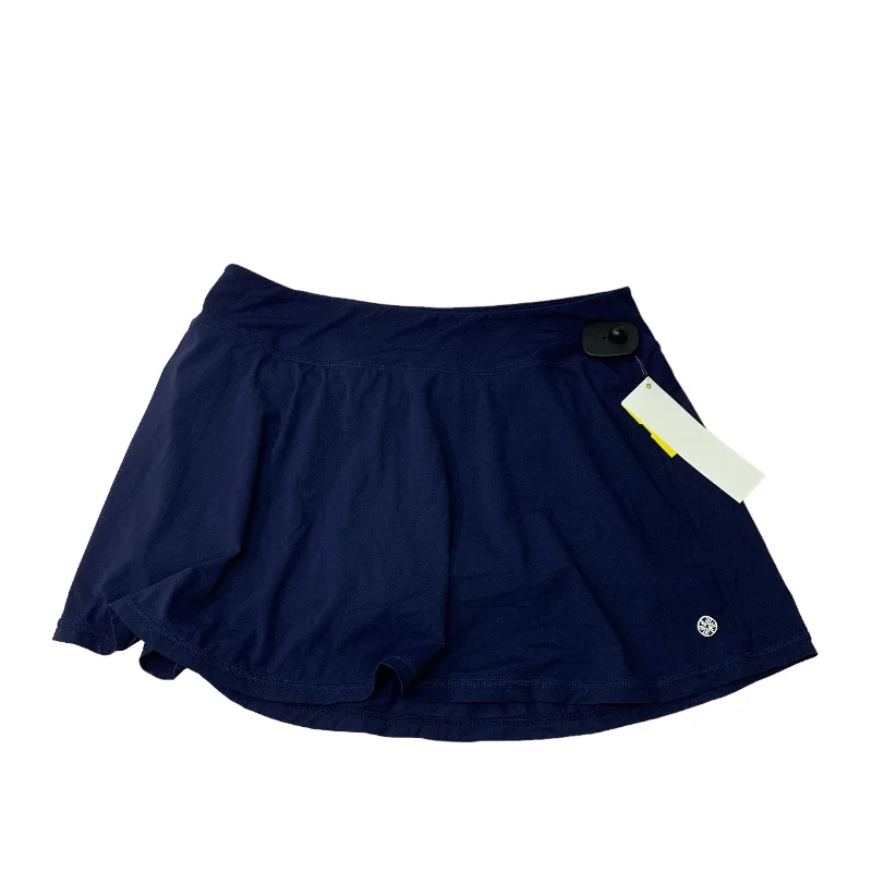 Sports pants with sleek waists stay elegant -Athletic Skort By Lilly Pulitzer In Navy, Size: M