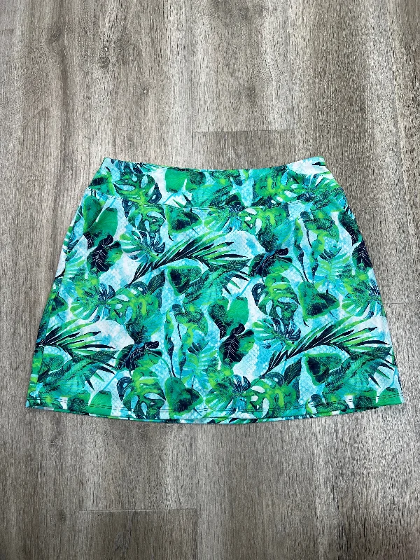 Sports pants with stretch bands flex nicely -Athletic Skort By Tommy Bahama In Tropical Print, Size: M