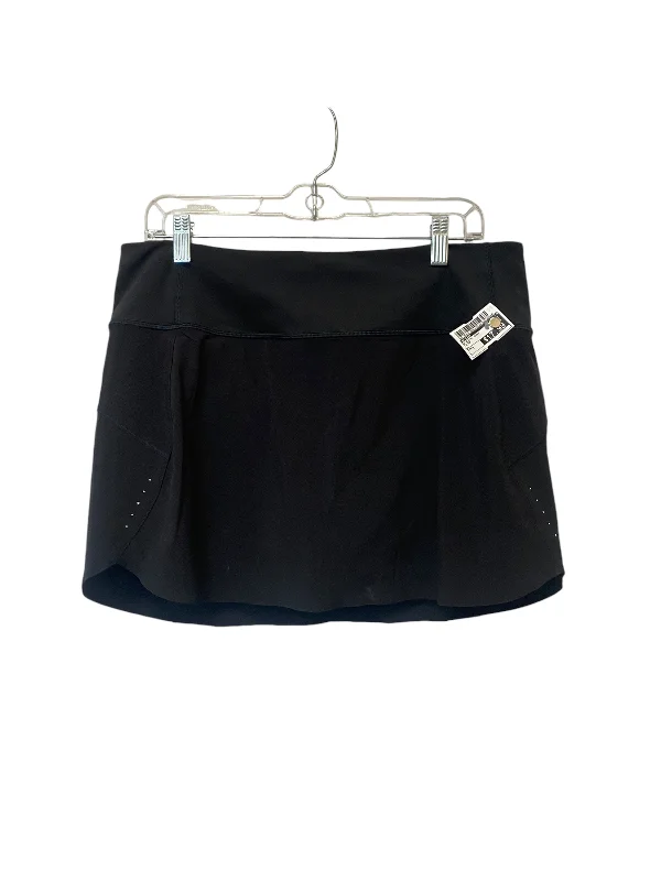 Sports pants with sleek joggers look smart -Athletic Skort By Athleta In Black, Size: L