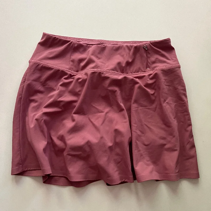 Sports pants with tough fabrics endure wear -Athletic Skirt Skort By Calia In Rose, Size: S