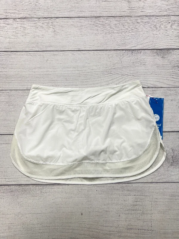 Sports pants for cardio sessions breathe well -Athletic Skirt By Lululemon In White, Size: 10