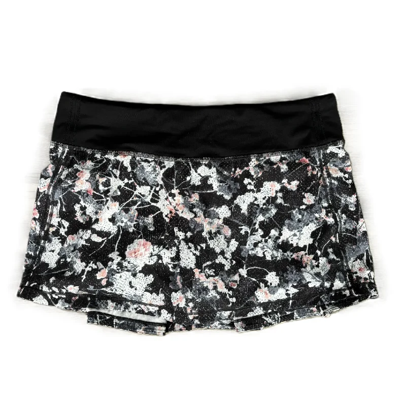 Sports pants with jogger styles look chic -Athletic Skort By Lululemon In Floral Print, Size: 6