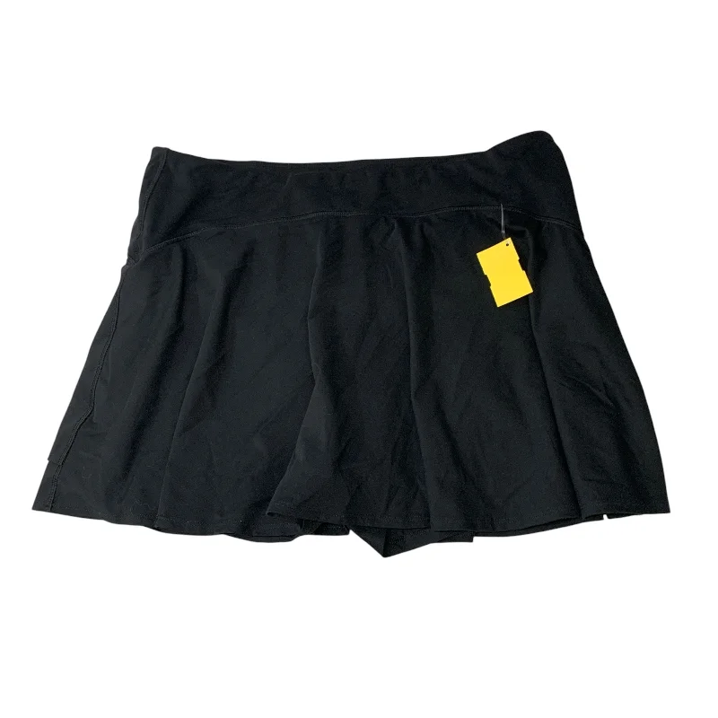 Sports pants featuring mesh linings cool down -Athletic Skort By Old Navy In Black, Size: Xl