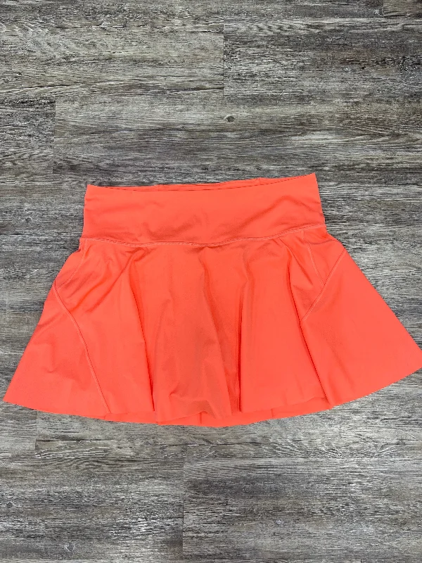 Sports pants with strong seams stay firm -Athletic Skort By Athleta In Coral, Size: 1x