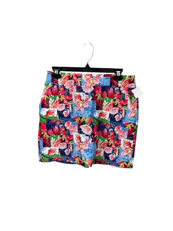 Sports pants with tough builds age well -Athletic Skort By Kyodan In Floral Print, Size: M