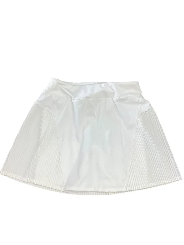 Sports pants featuring shiny stripes gleam bright -Athletic Skirt By Nike Apparel In White, Size: Xs