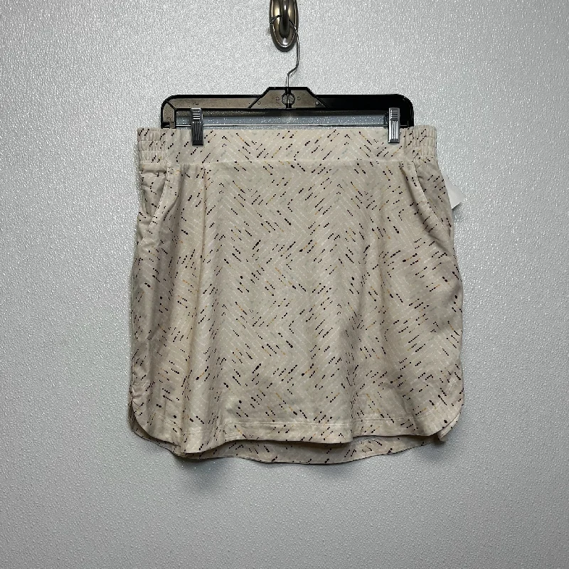 Sports pants with comfy flows feel easy -Athletic Skirt Skort By Calia In Ivory, Size: L