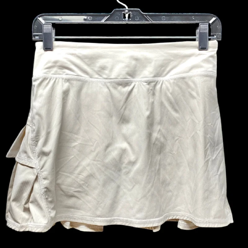 Sports pants with straight cuts feel timeless -Athletic Skort By Lululemon In White, Size: 2