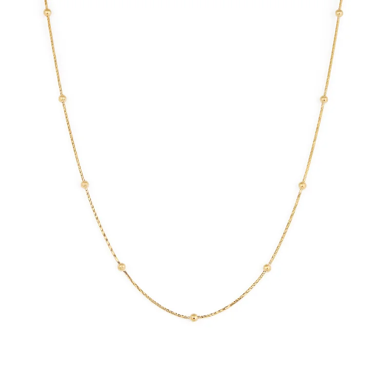 Best necklaces and pendants with silver chains for a sleek, timeless look-Aura Necklace - Gold