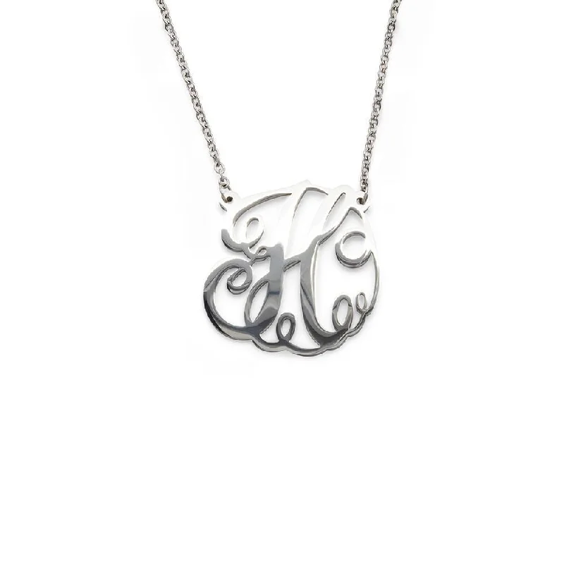 Best necklaces and pendants with sterling silver for an affordable yet stylish choice-Stainless Steel Necklace Initial - H